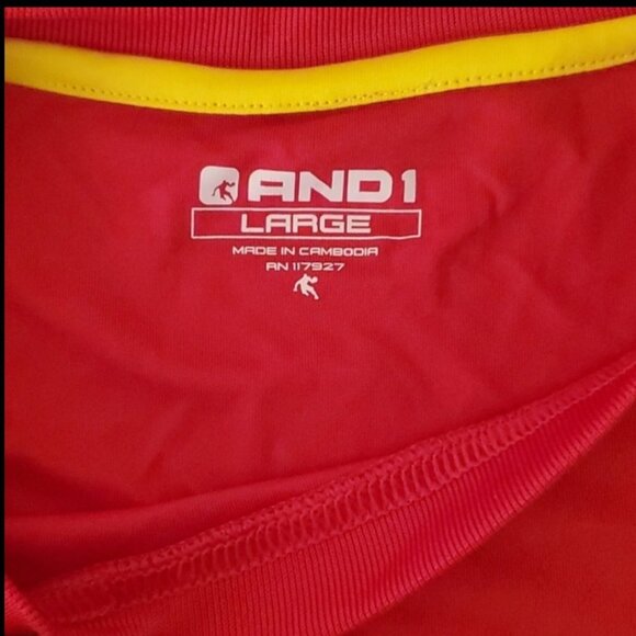 And 1 red large workout shirt - Picture 6 of 8